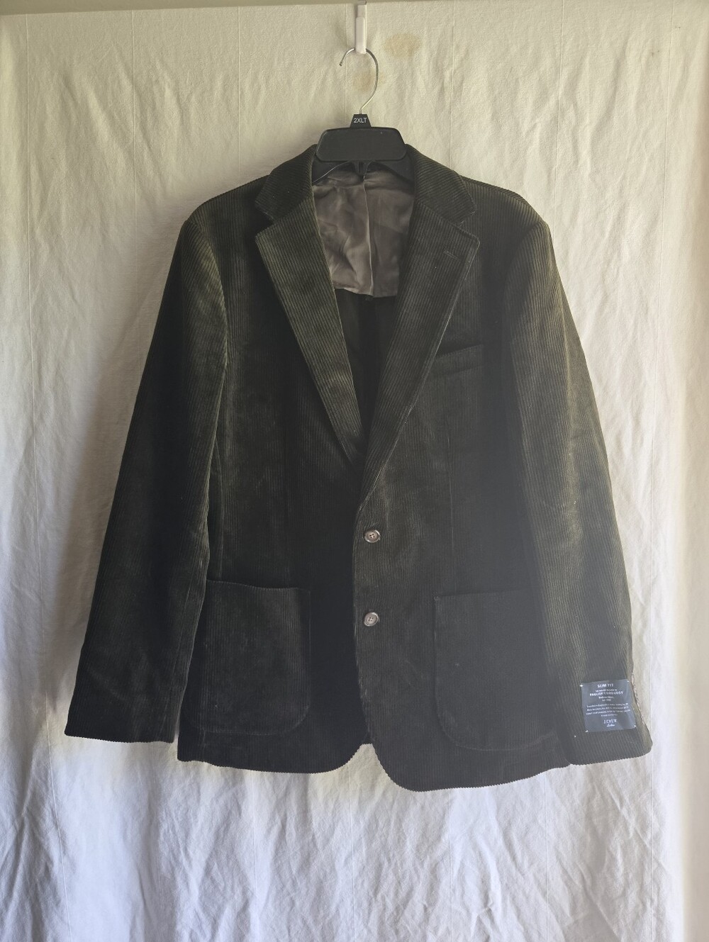 J.Crew Ludlow Blazer Men’s 39R Moss Green Corduroy Jacket Brisbane Moss NWT